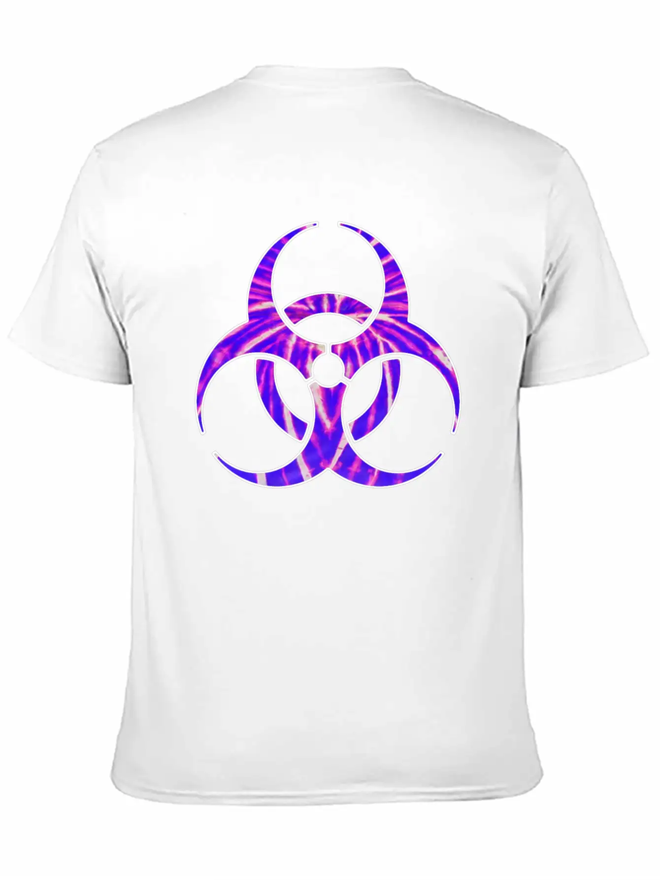 Neon Purple Biohazard Unisex Casual T-Shirt – Clean Design For Daily Comfort