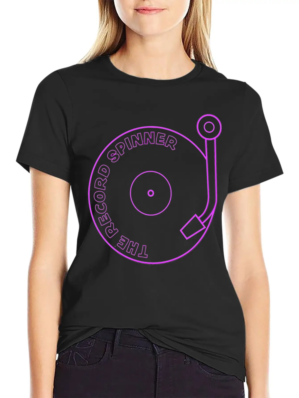 Neon Sign Casual Graphic T-Shirt – Simple And Comfortable Daily Wear