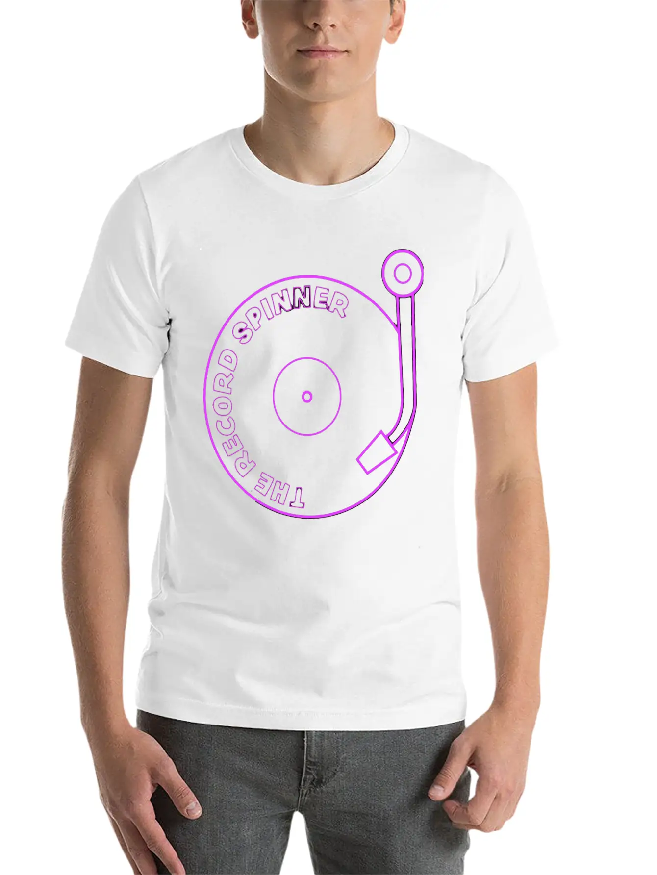 Neon Sign Casual Graphic T-Shirt – Simple And Comfortable Daily Wear