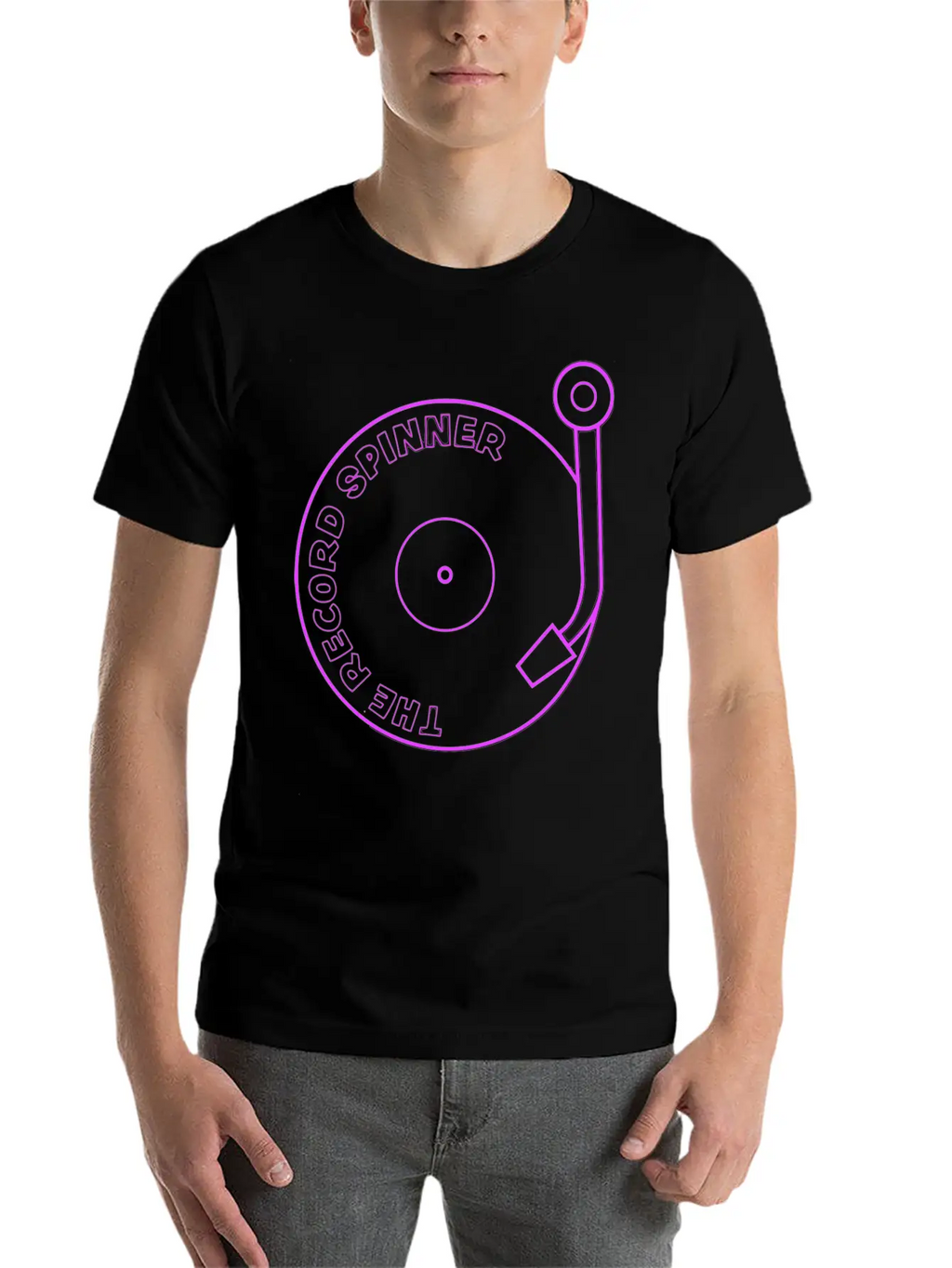 Neon Sign Casual Graphic T-Shirt – Simple And Comfortable Daily Wear