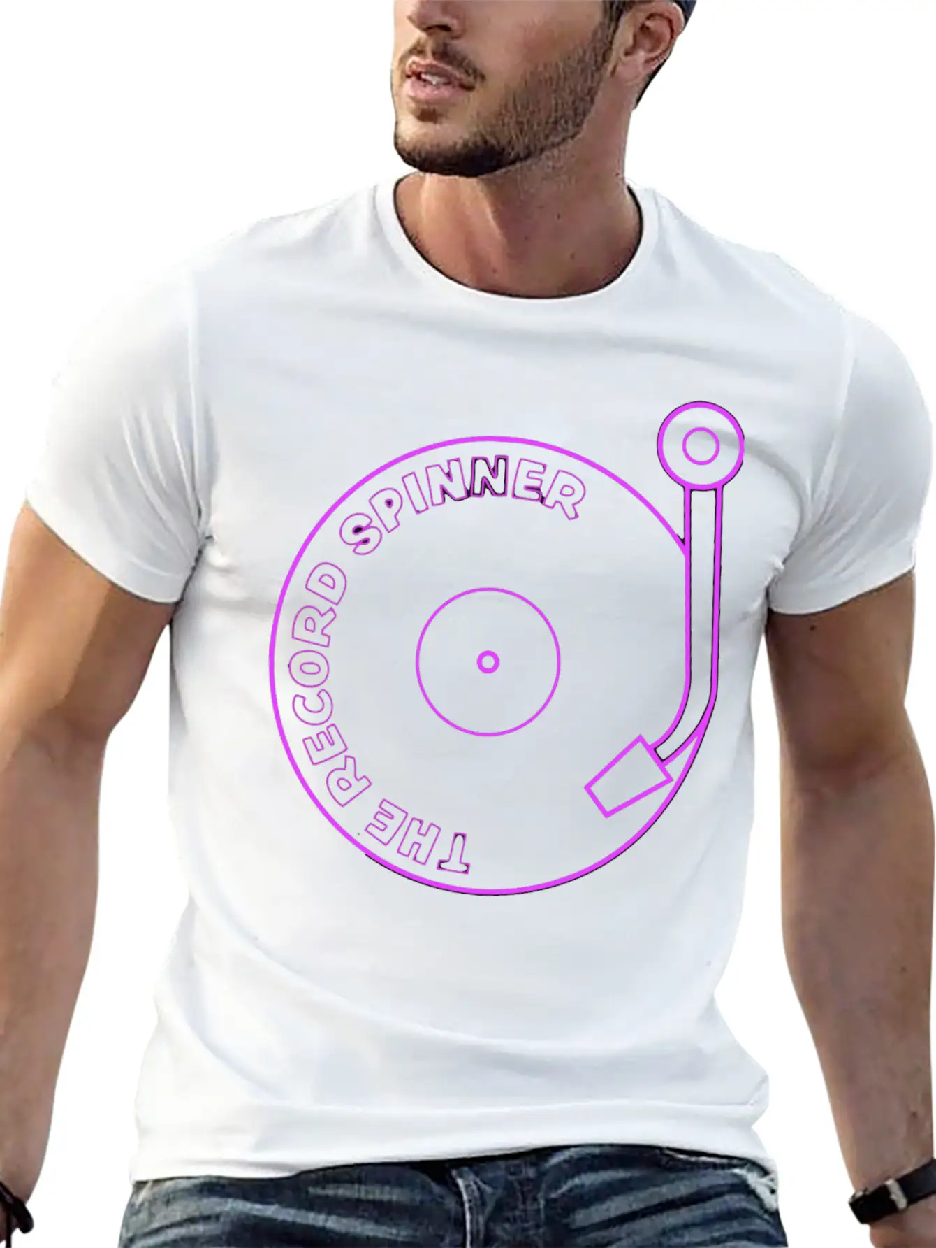 Neon Sign Casual Graphic T-Shirt – Simple And Comfortable Daily Wear