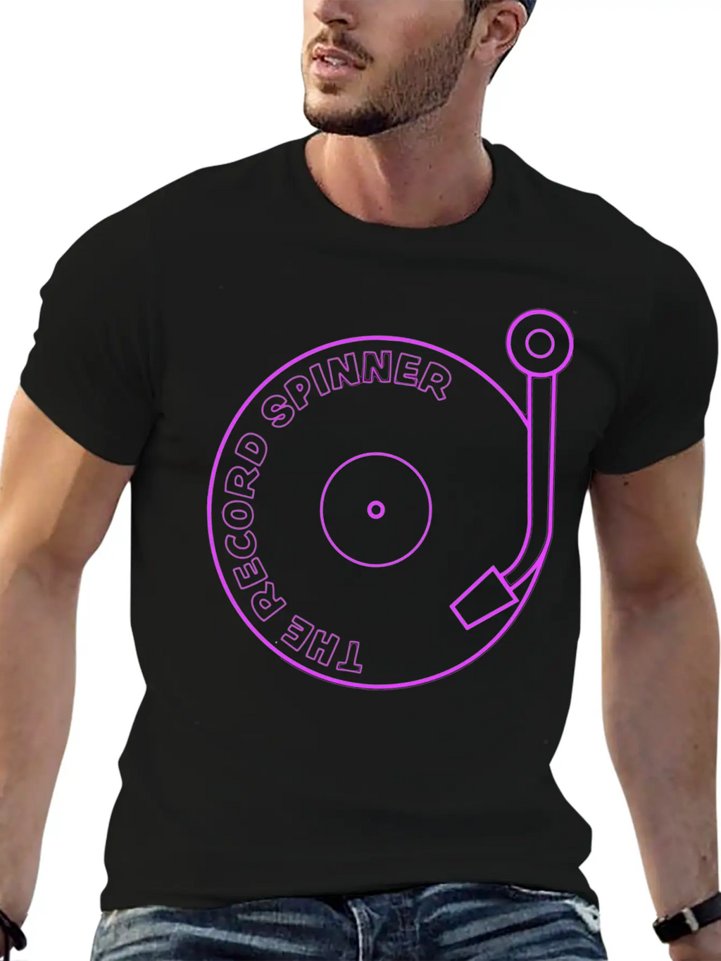 Neon Sign Casual Graphic T-Shirt – Simple And Comfortable Daily Wear