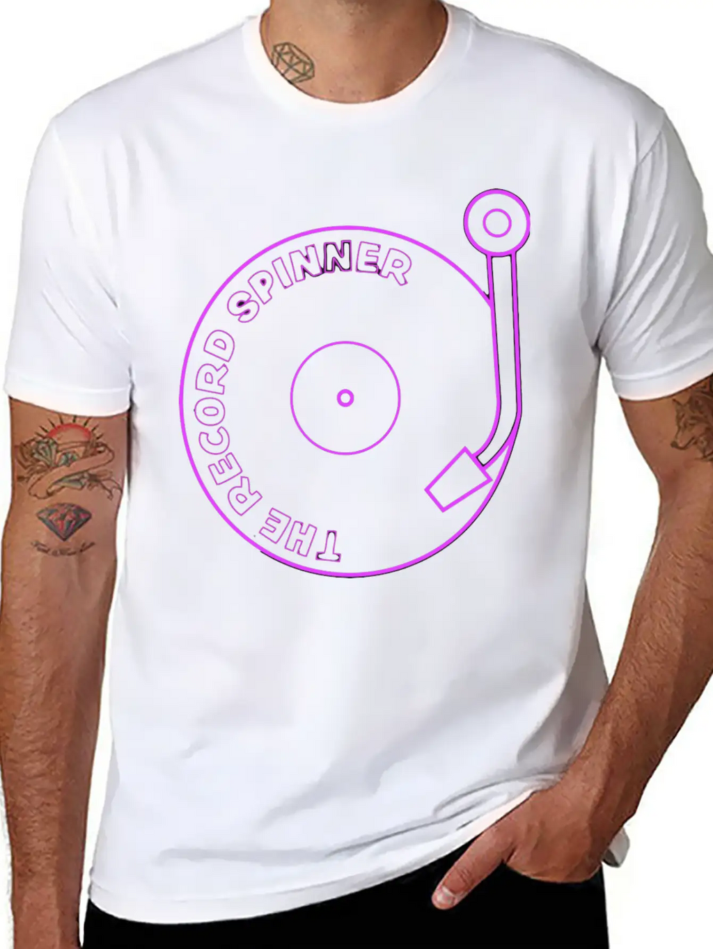Neon Sign Casual Graphic T-Shirt – Simple And Comfortable Daily Wear