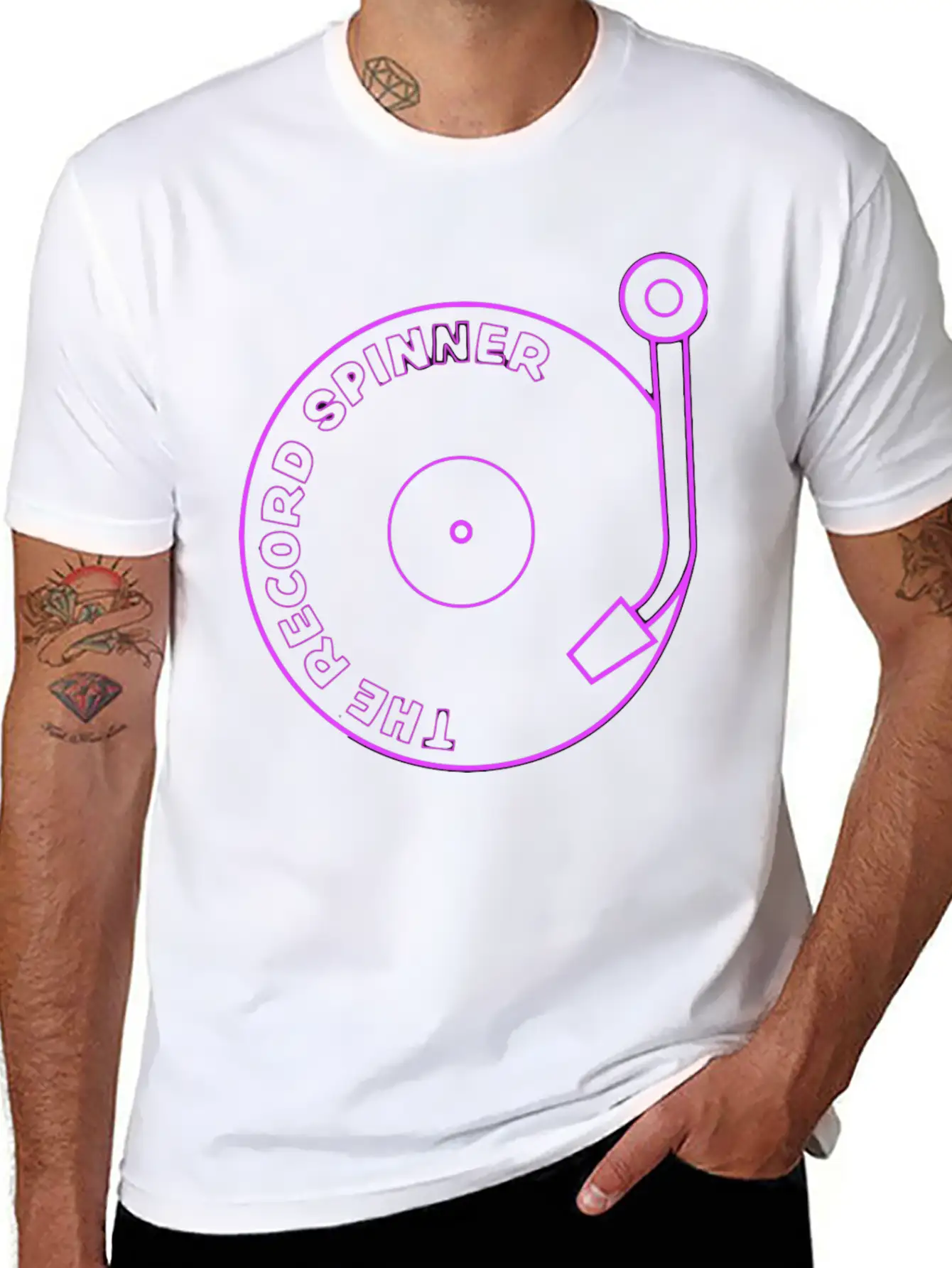 Neon Sign Casual Graphic T-Shirt – Simple And Comfortable Daily Wear