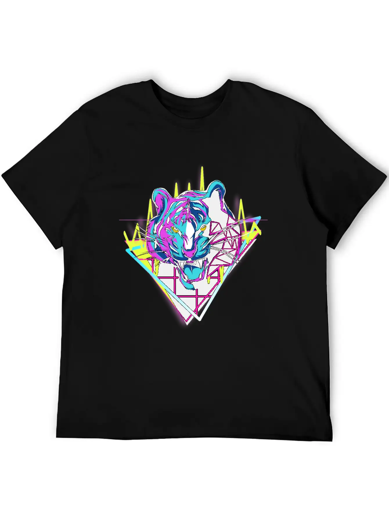 Neon Tiger Unisex Casual T-Shirt – Clean Design For Daily Comfort