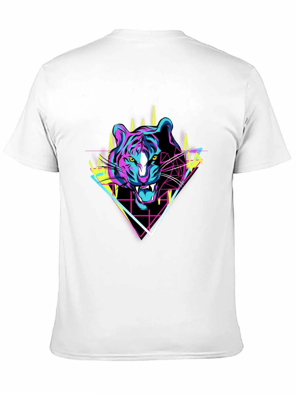 Neon Tiger Unisex Casual T-Shirt – Clean Design For Daily Comfort