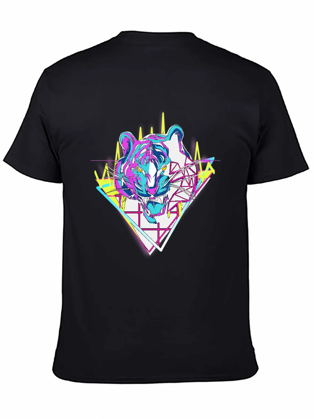 Neon Tiger Unisex Casual T-Shirt – Clean Design For Daily Comfort