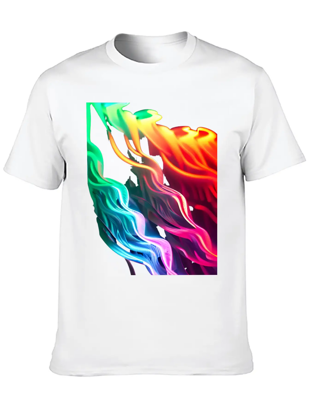 Neon Waves Unisex Casual T-Shirt – Clean Design For Daily Comfort