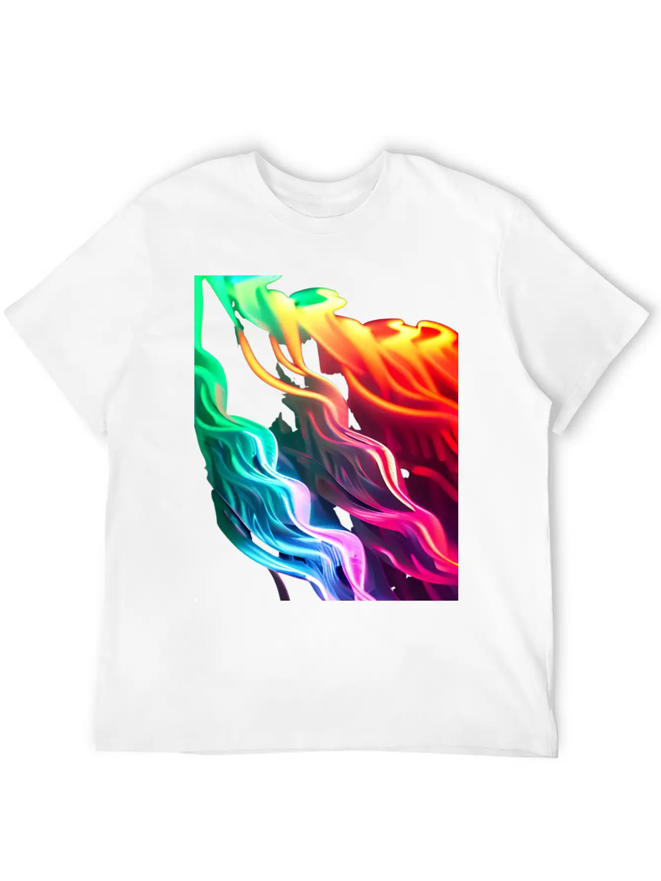 Neon Waves Unisex Casual T-Shirt – Clean Design For Daily Comfort
