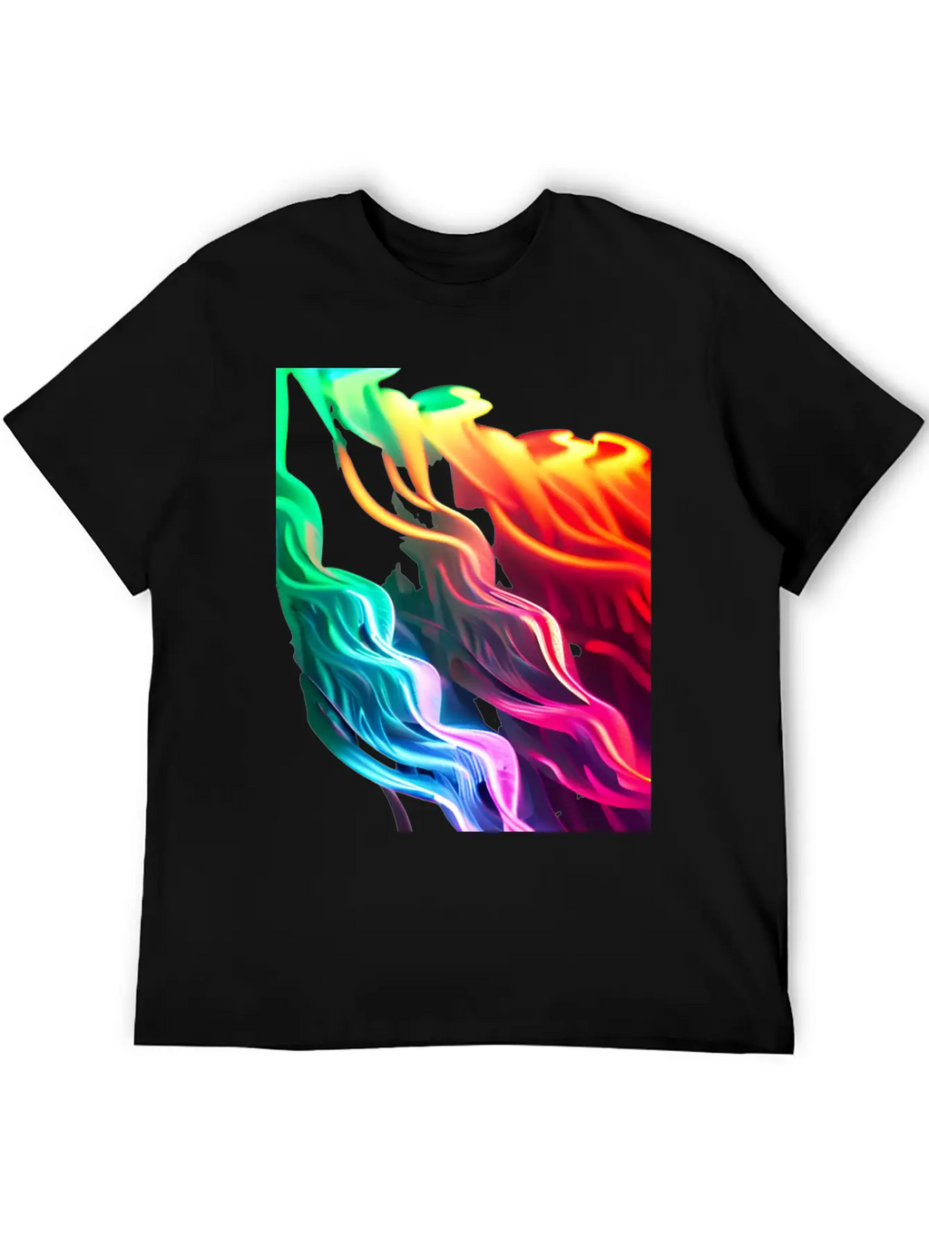 Neon Waves Unisex Casual T-Shirt – Clean Design For Daily Comfort