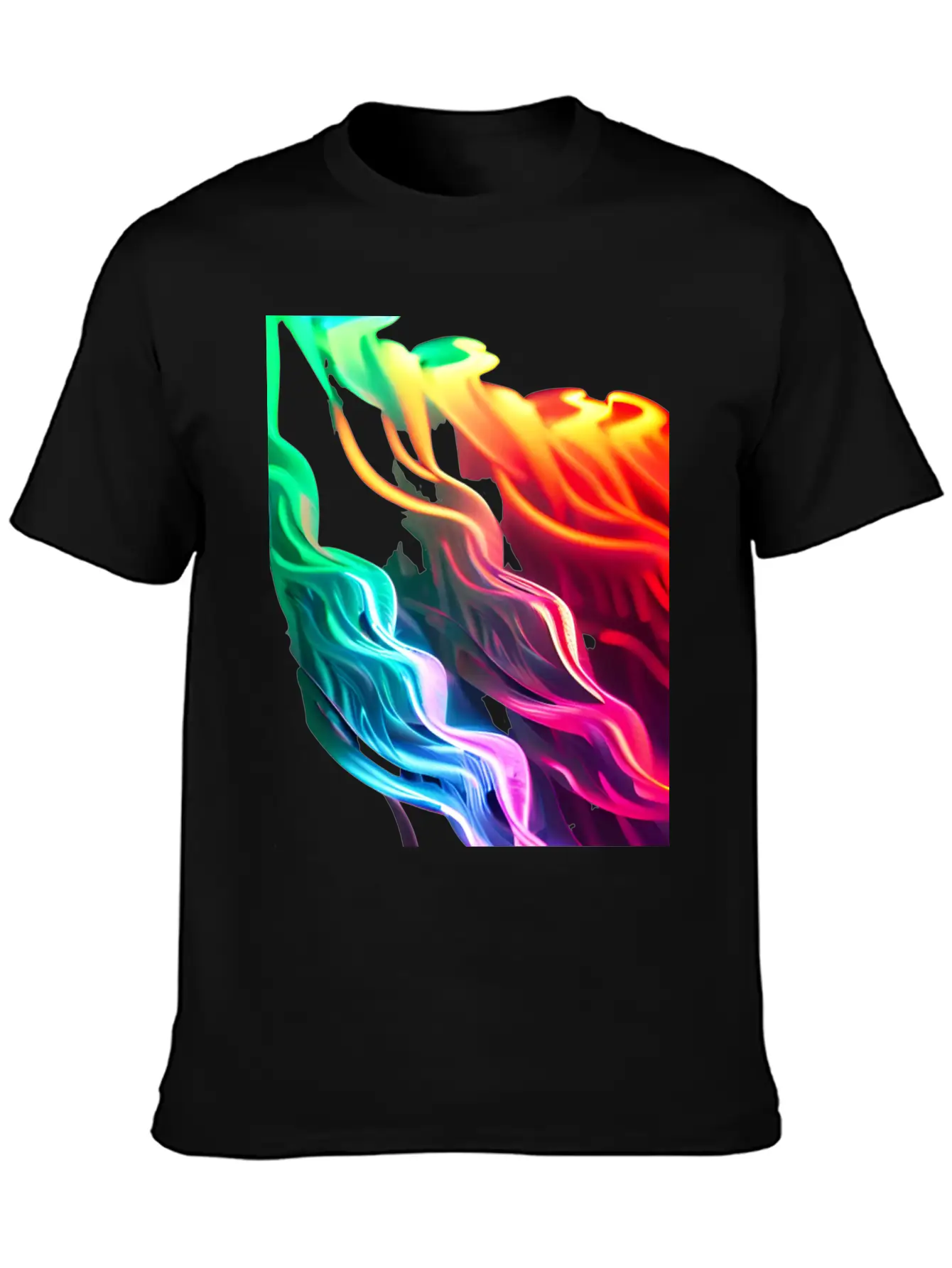 Neon Waves Unisex Casual T-Shirt – Clean Design For Daily Comfort