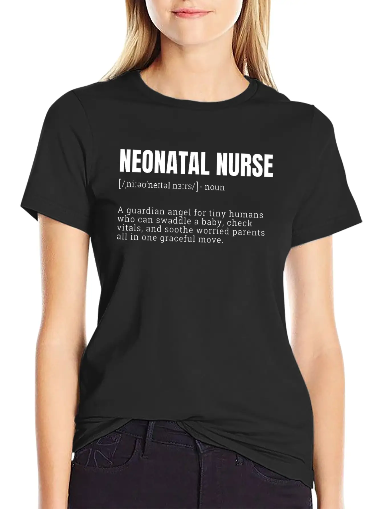 Neonatal Nurse Guardian Angel T-Shirts Unisex Casual T-Shirt – Clean Design For Daily Comfort