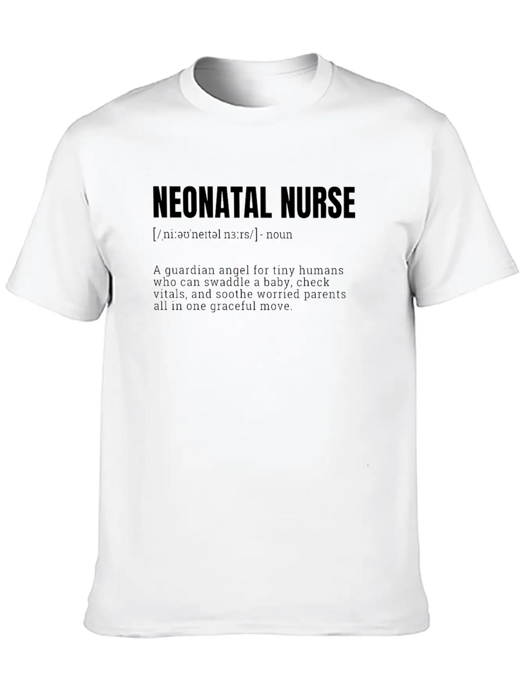 Neonatal Nurse Guardian Angel T-Shirts Unisex Casual T-Shirt – Clean Design For Daily Comfort