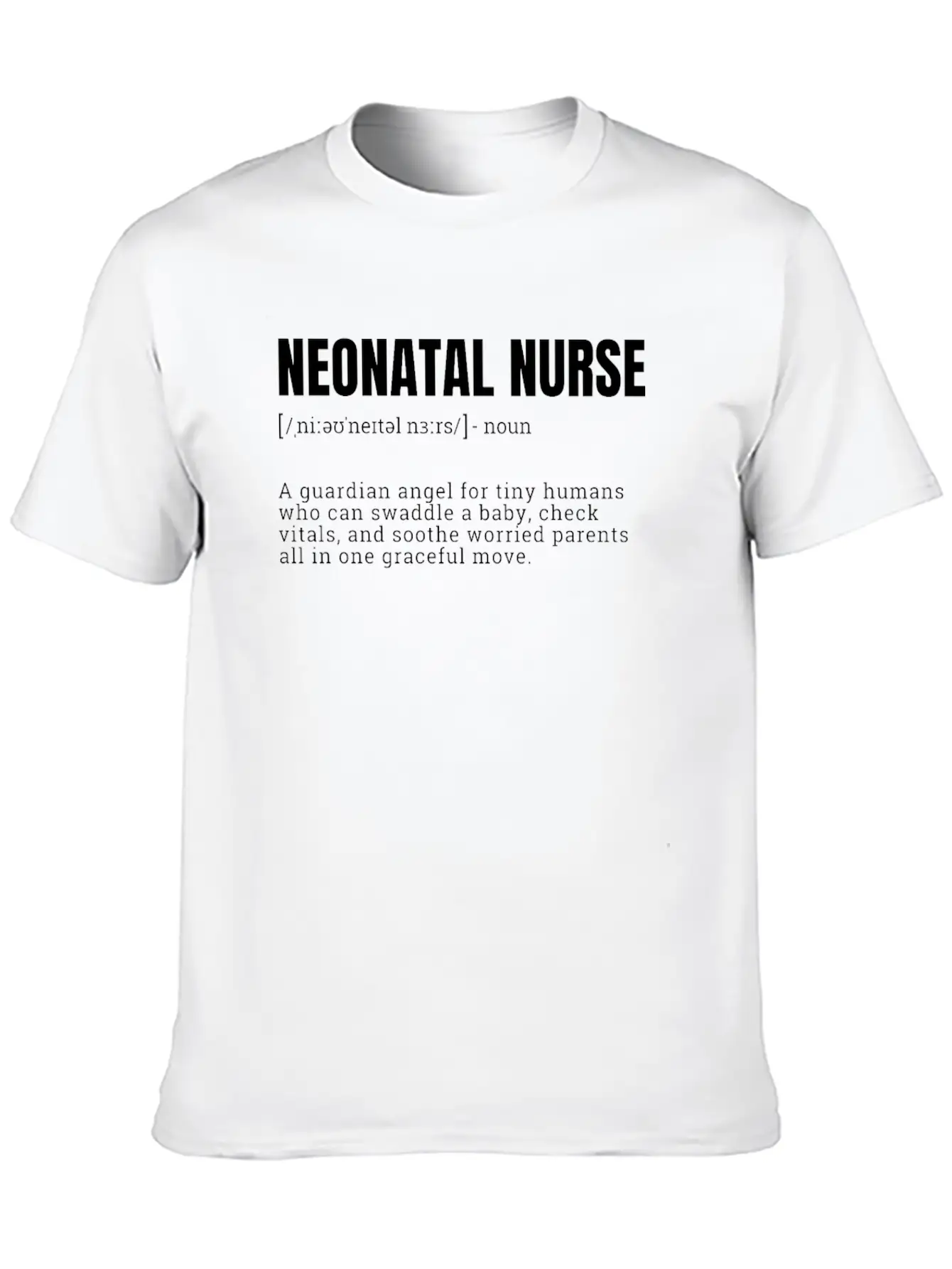 Neonatal Nurse Guardian Angel T-Shirts Unisex Casual T-Shirt – Clean Design For Daily Comfort