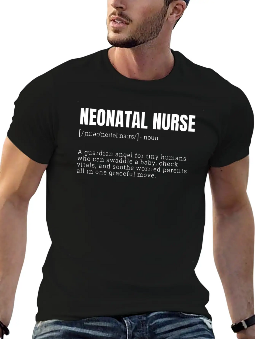 Neonatal Nurse Guardian Angel T-Shirts Unisex Casual T-Shirt – Clean Design For Daily Comfort