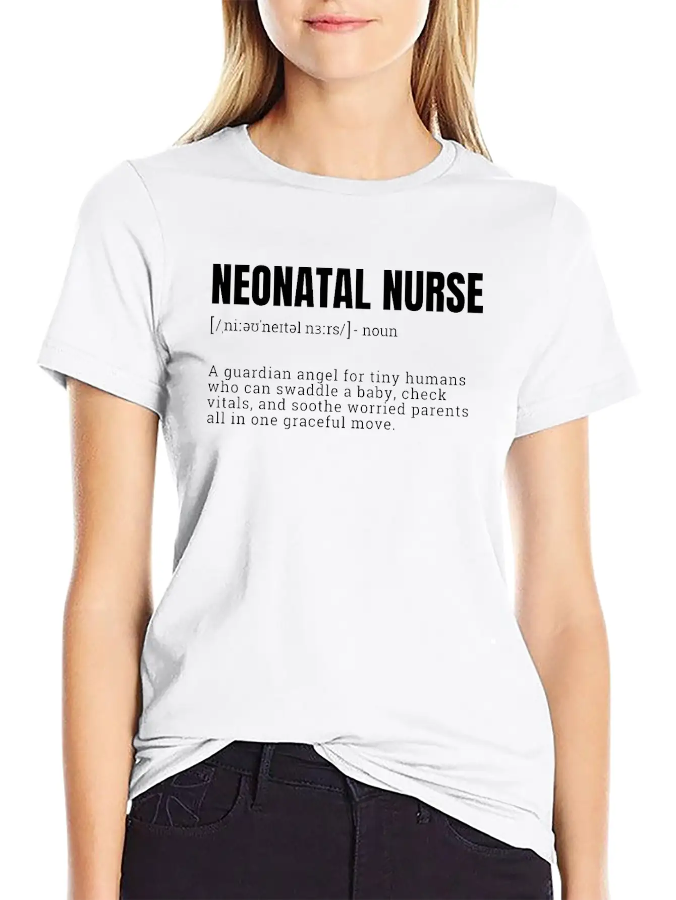 Neonatal Nurse Guardian Angel T-Shirts Unisex Casual T-Shirt – Clean Design For Daily Comfort