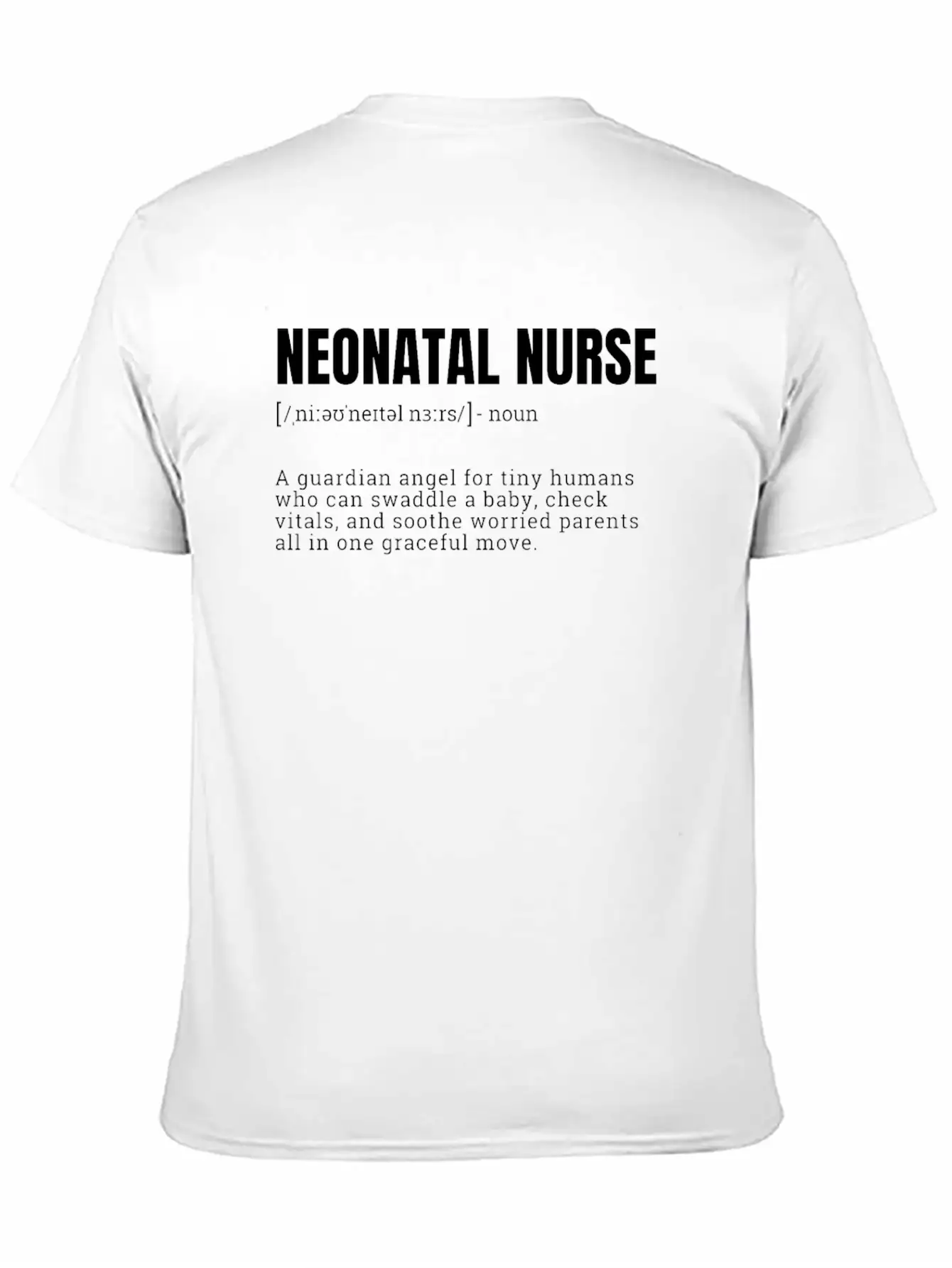 Neonatal Nurse Guardian Angel T-Shirts Unisex Casual T-Shirt – Clean Design For Daily Comfort