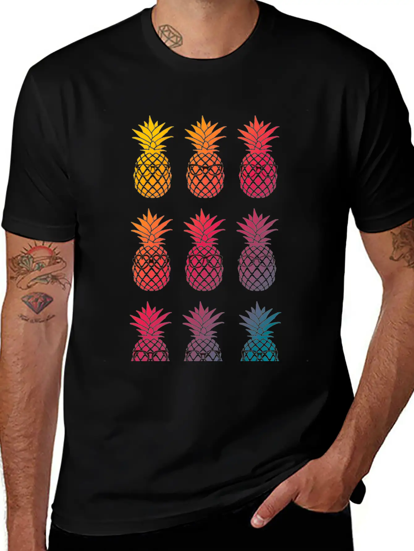 Nerd Pineapple Unisex Casual T-Shirt – Clean Design For Daily Comfort