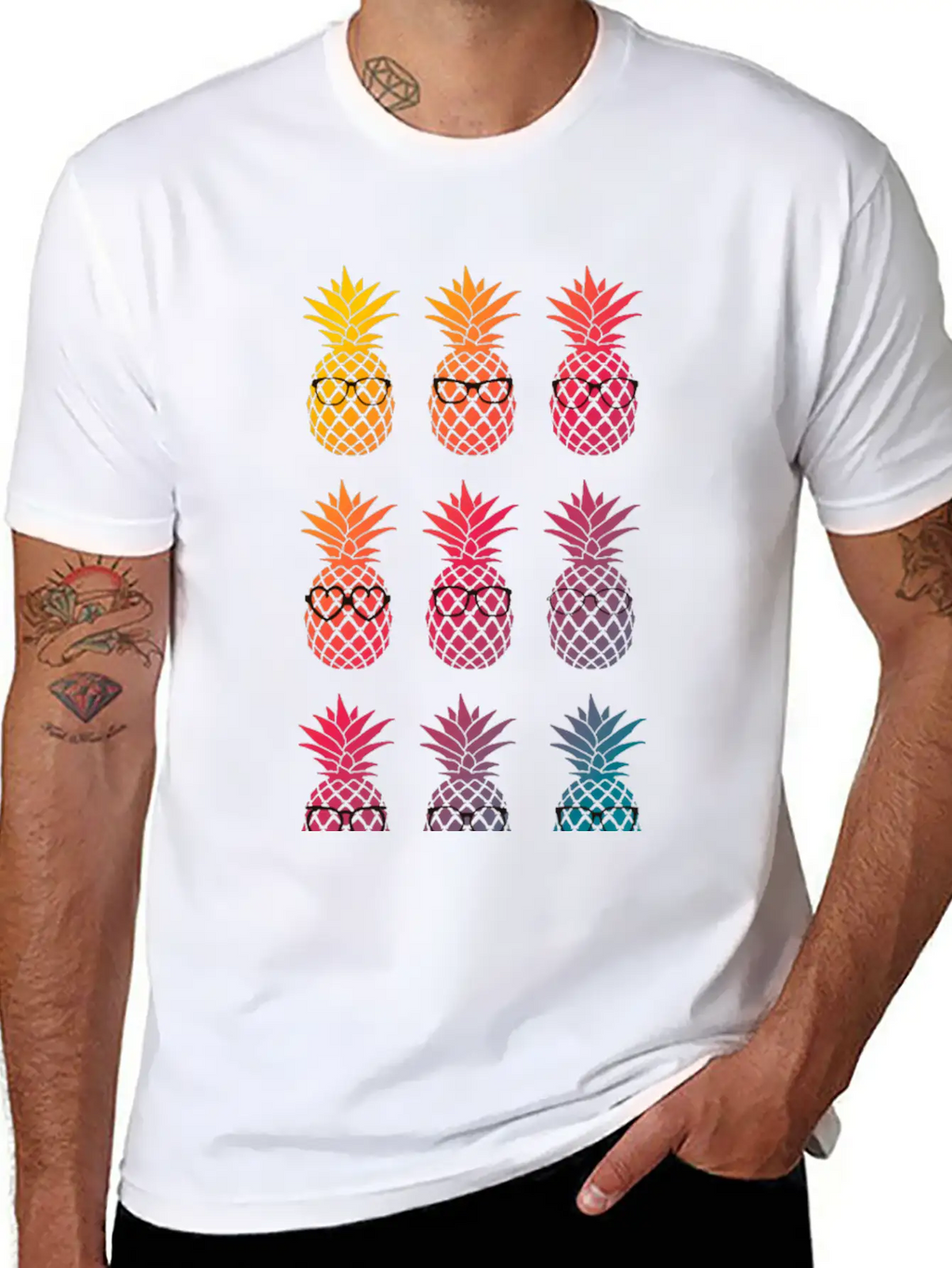 Nerd Pineapple Unisex Casual T-Shirt – Clean Design For Daily Comfort