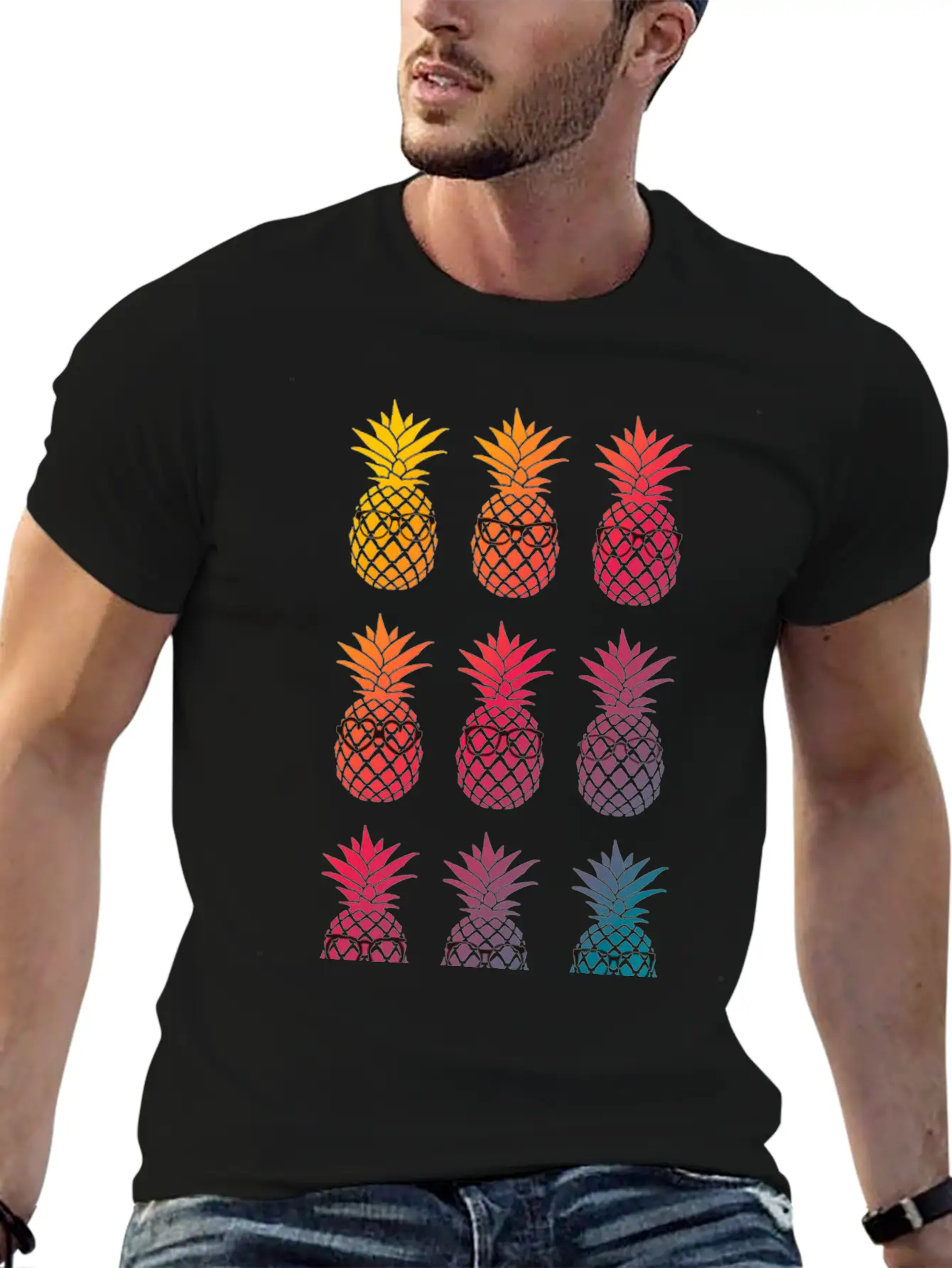 Nerd Pineapple Unisex Casual T-Shirt – Clean Design For Daily Comfort