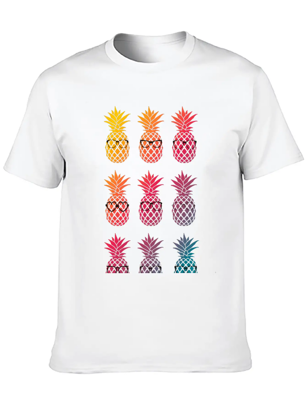 Nerd Pineapple Unisex Casual T-Shirt – Clean Design For Daily Comfort