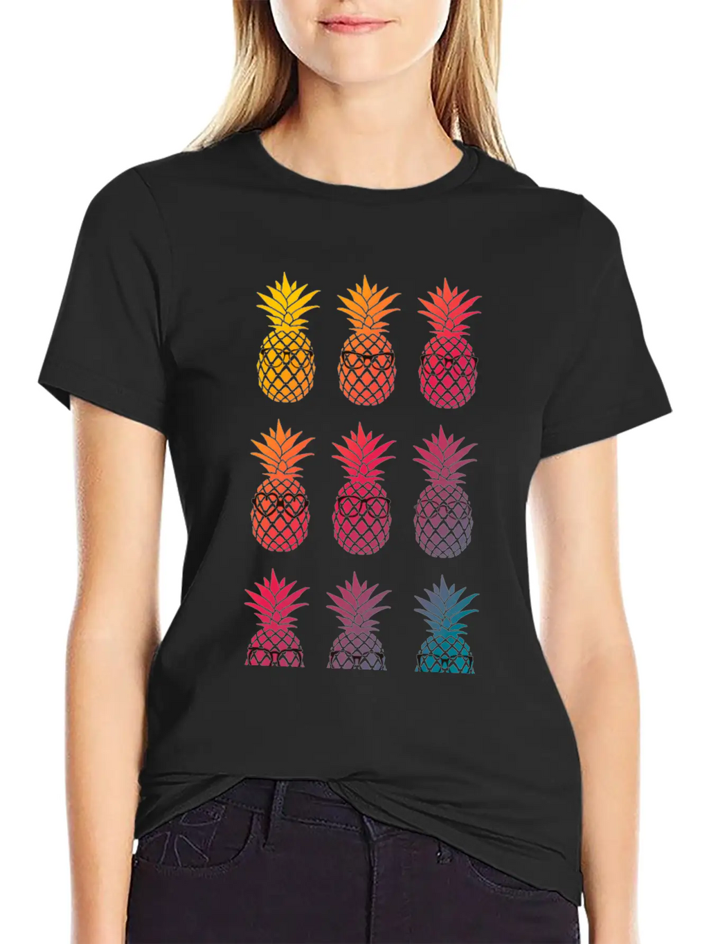 Nerd Pineapple Unisex Casual T-Shirt – Clean Design For Daily Comfort
