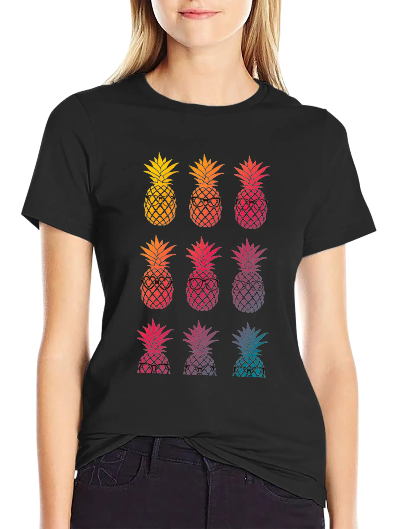 Nerd Pineapple Unisex Casual T-Shirt – Clean Design For Daily Comfort