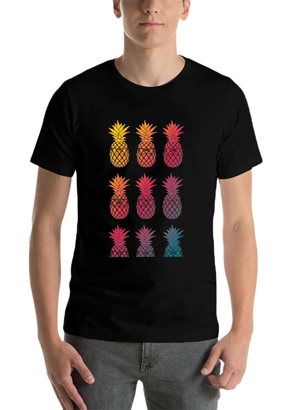 Nerd Pineapple Unisex Casual T-Shirt – Clean Design For Daily Comfort