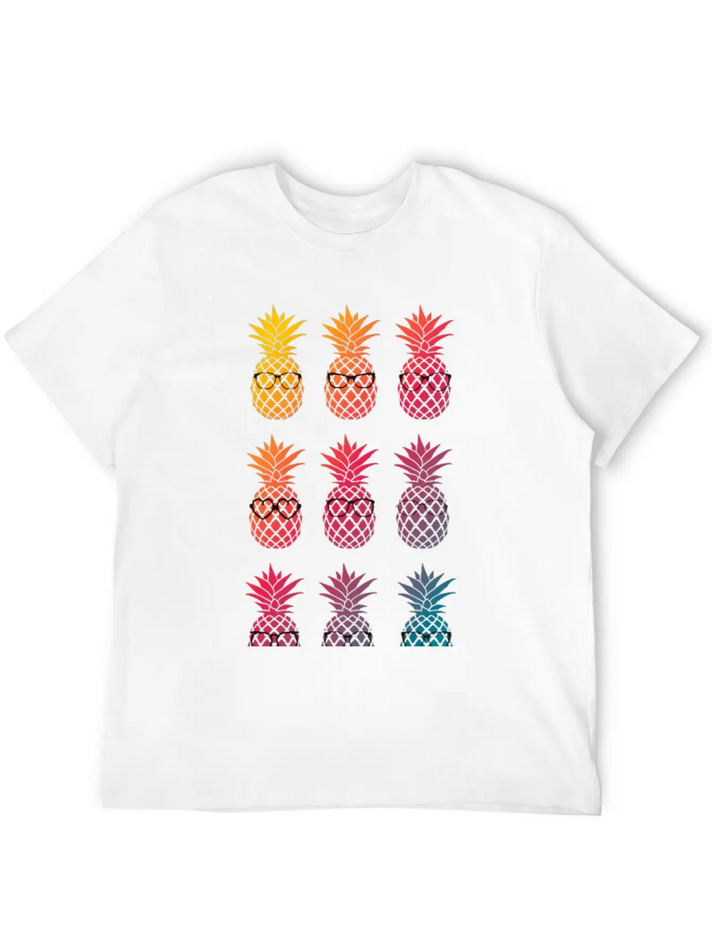 Nerd Pineapple Unisex Casual T-Shirt – Clean Design For Daily Comfort