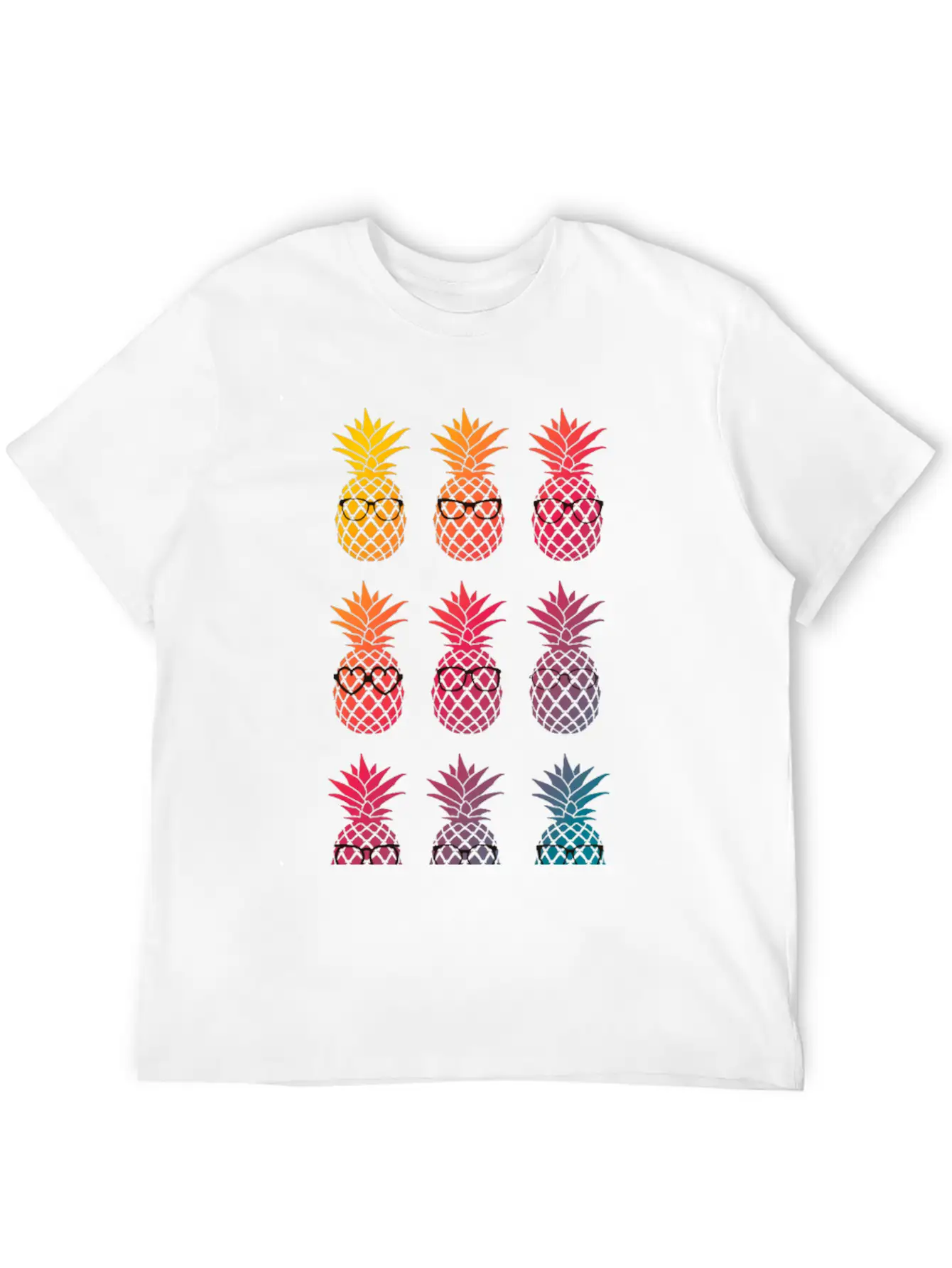 Nerd Pineapple Unisex Casual T-Shirt – Clean Design For Daily Comfort