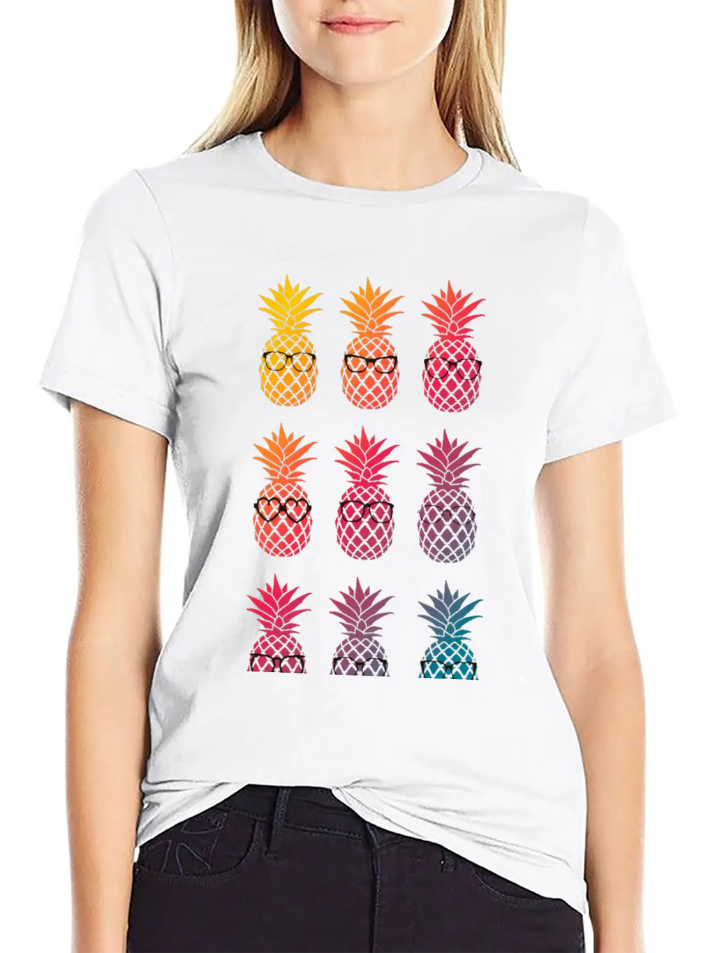 Nerd Pineapple Unisex Casual T-Shirt – Clean Design For Daily Comfort