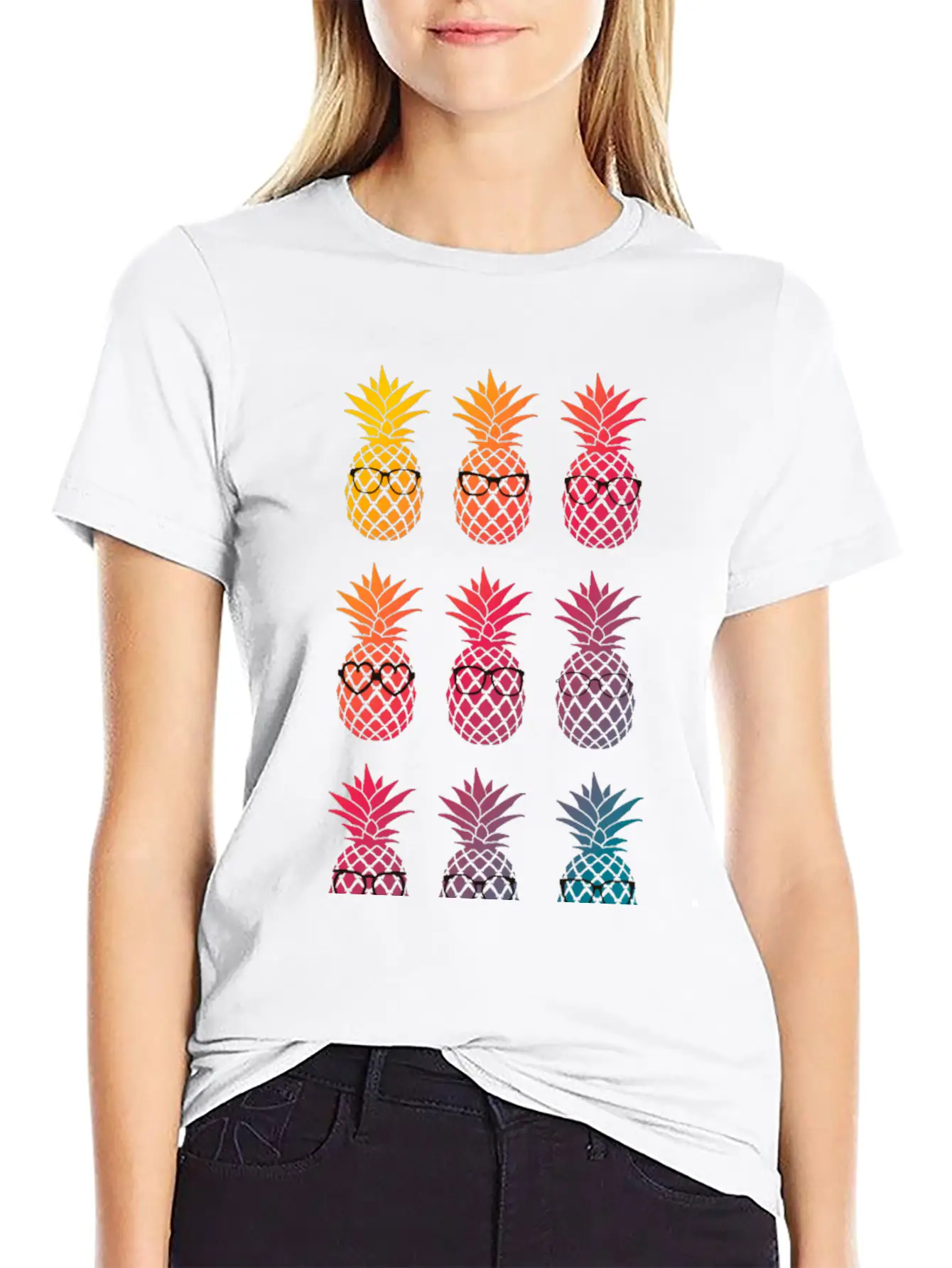 Nerd Pineapple Unisex Casual T-Shirt – Clean Design For Daily Comfort