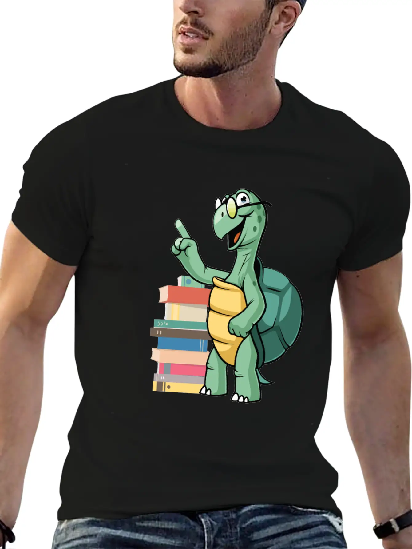 Nerd Turtle Breathable Soft Cotton T-Shirt – Timeless Casual Look