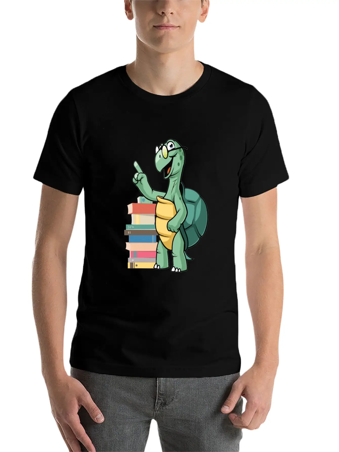 Nerd Turtle Breathable Soft Cotton T-Shirt – Timeless Casual Look