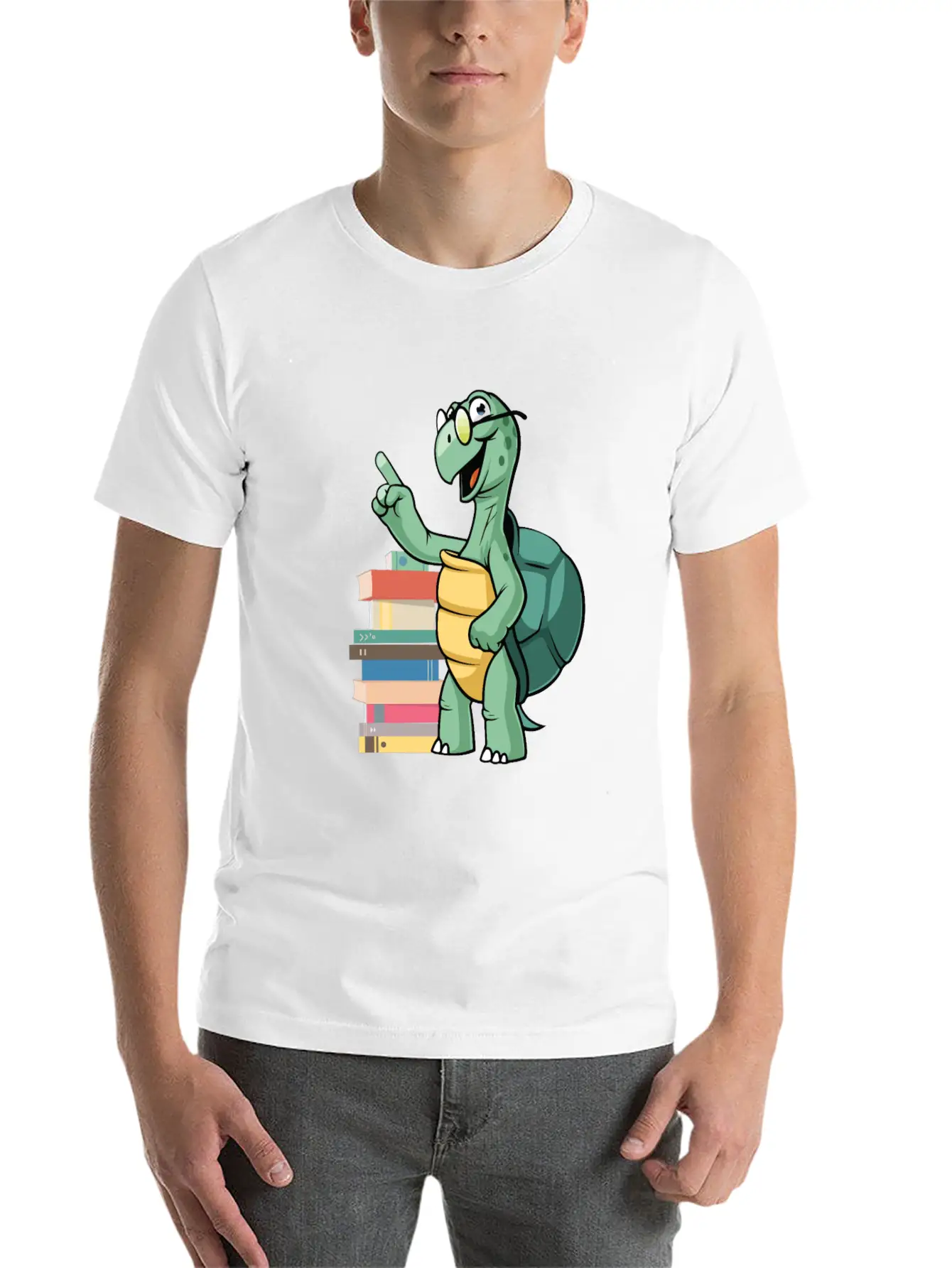 Nerd Turtle Breathable Soft Cotton T-Shirt – Timeless Casual Look