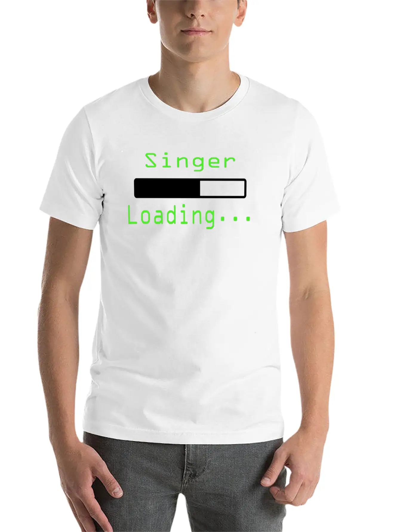 Nerdy Singer Tshirt Unisex Short Sleeve Soft Cotton T-Shirt – Casual Everyday Wear