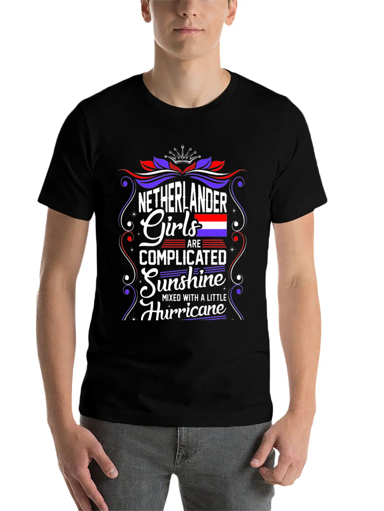 Netherlander Girls Are Completed Sunshine Essential Cotton Tee For Daily Outfits – Unisex Style