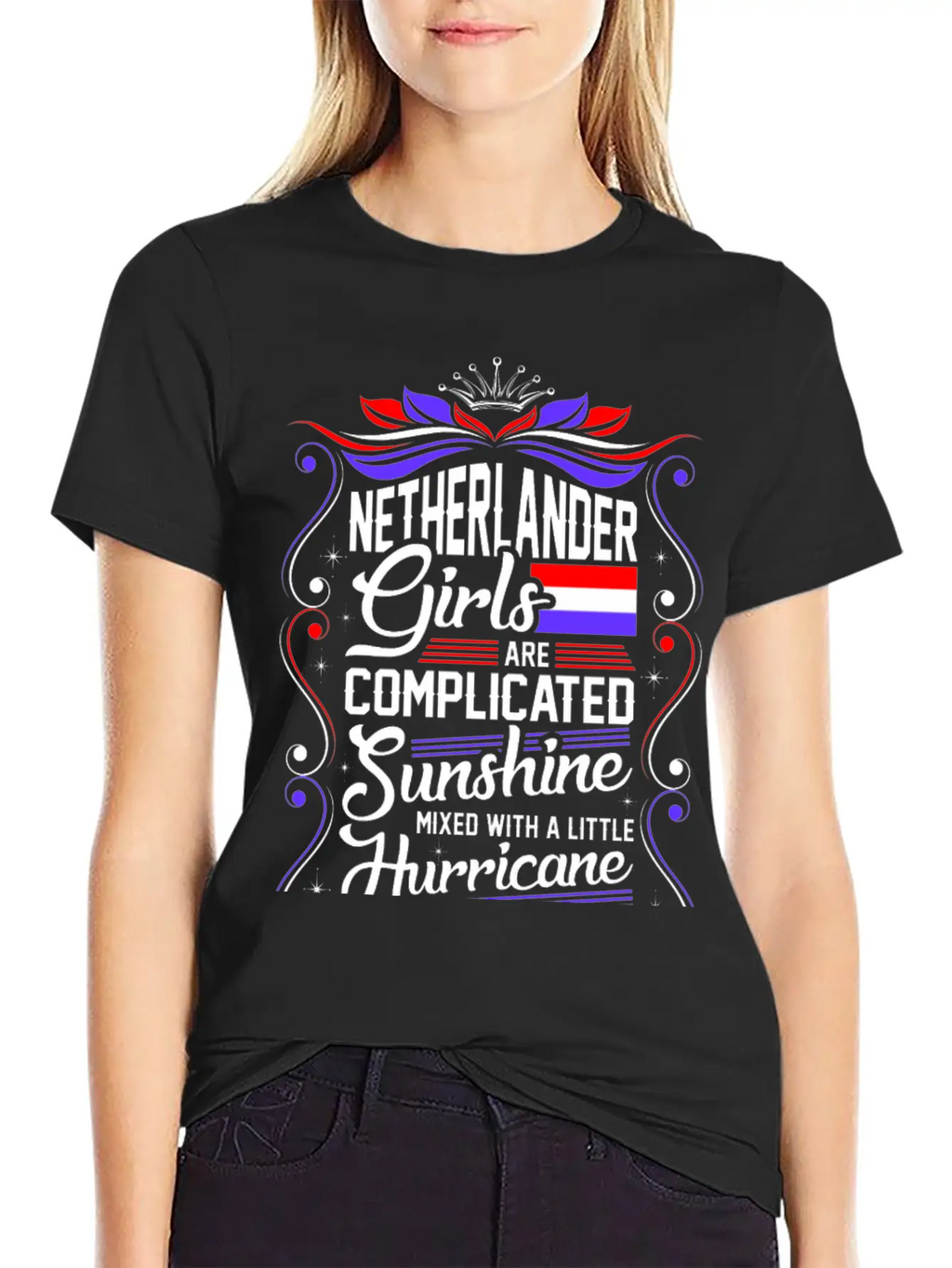 Netherlander Girls Are Completed Sunshine Essential Cotton Tee For Daily Outfits – Unisex Style