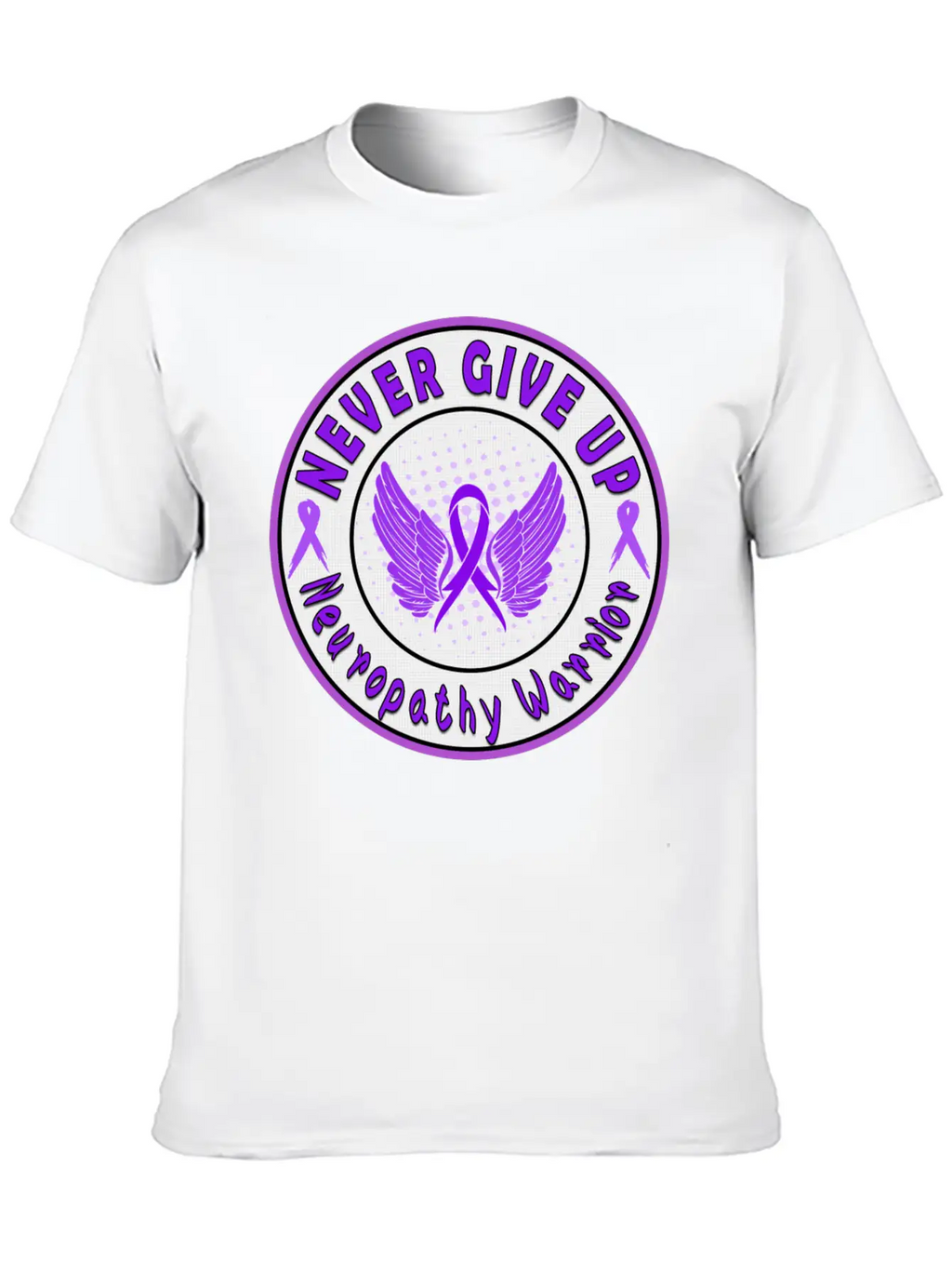 Neuropathy Awareness Unisex Short Sleeve Soft Cotton T-Shirt – Casual Everyday Wear