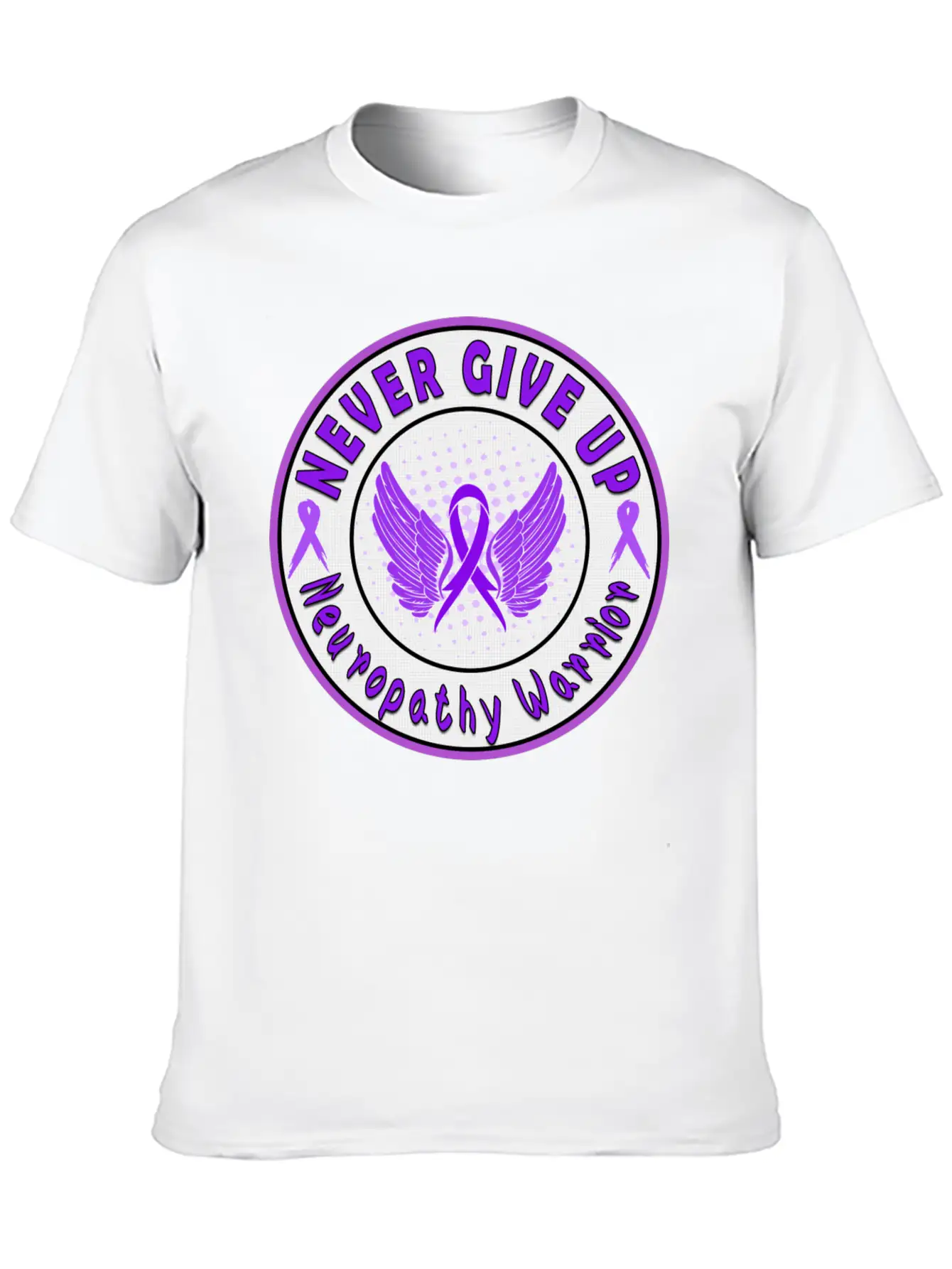Neuropathy Awareness Unisex Short Sleeve Soft Cotton T-Shirt – Casual Everyday Wear