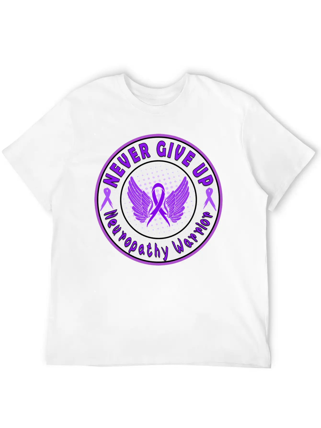 Neuropathy Awareness Unisex Short Sleeve Soft Cotton T-Shirt – Casual Everyday Wear