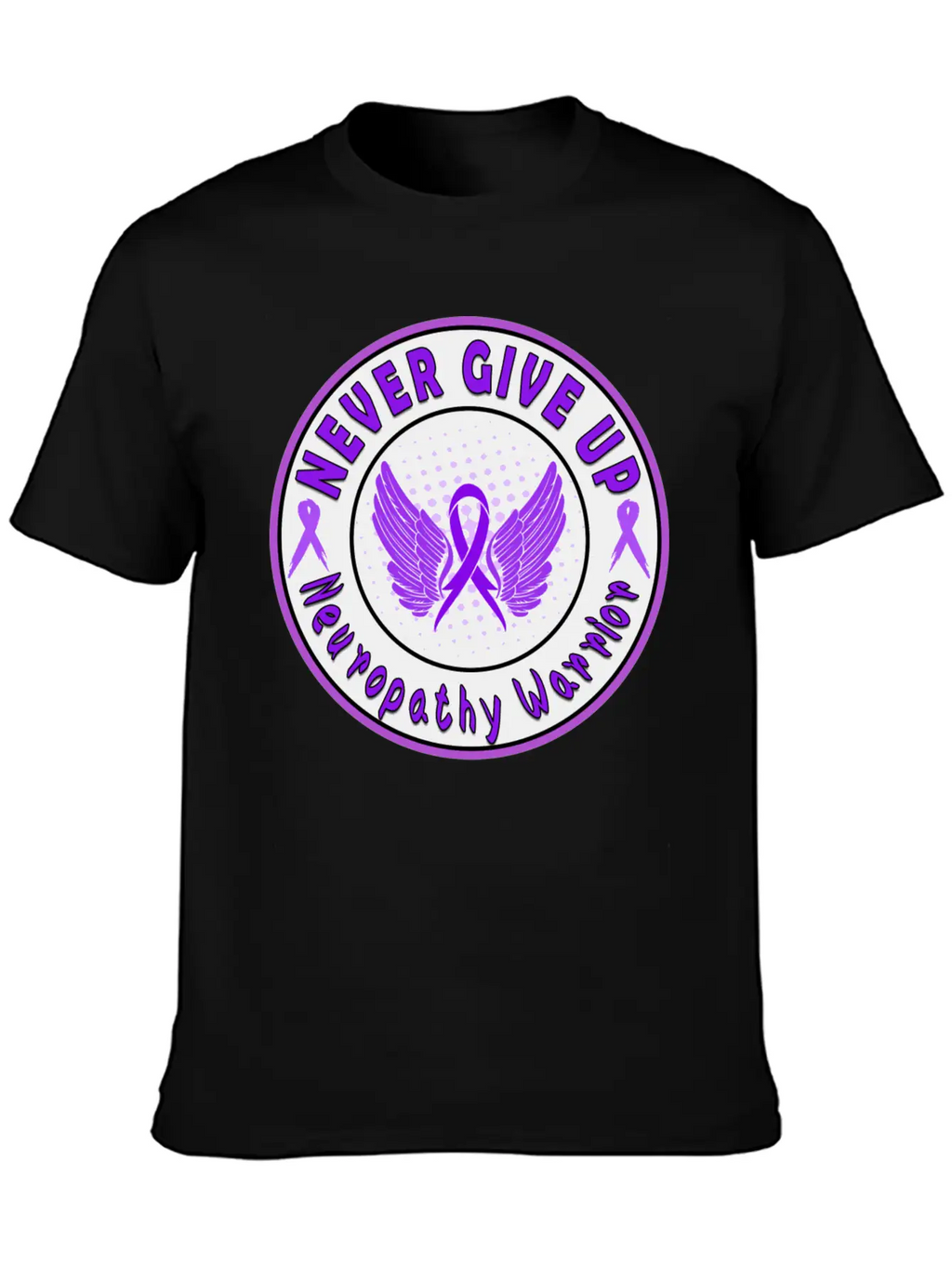 Neuropathy Awareness Unisex Short Sleeve Soft Cotton T-Shirt – Casual Everyday Wear