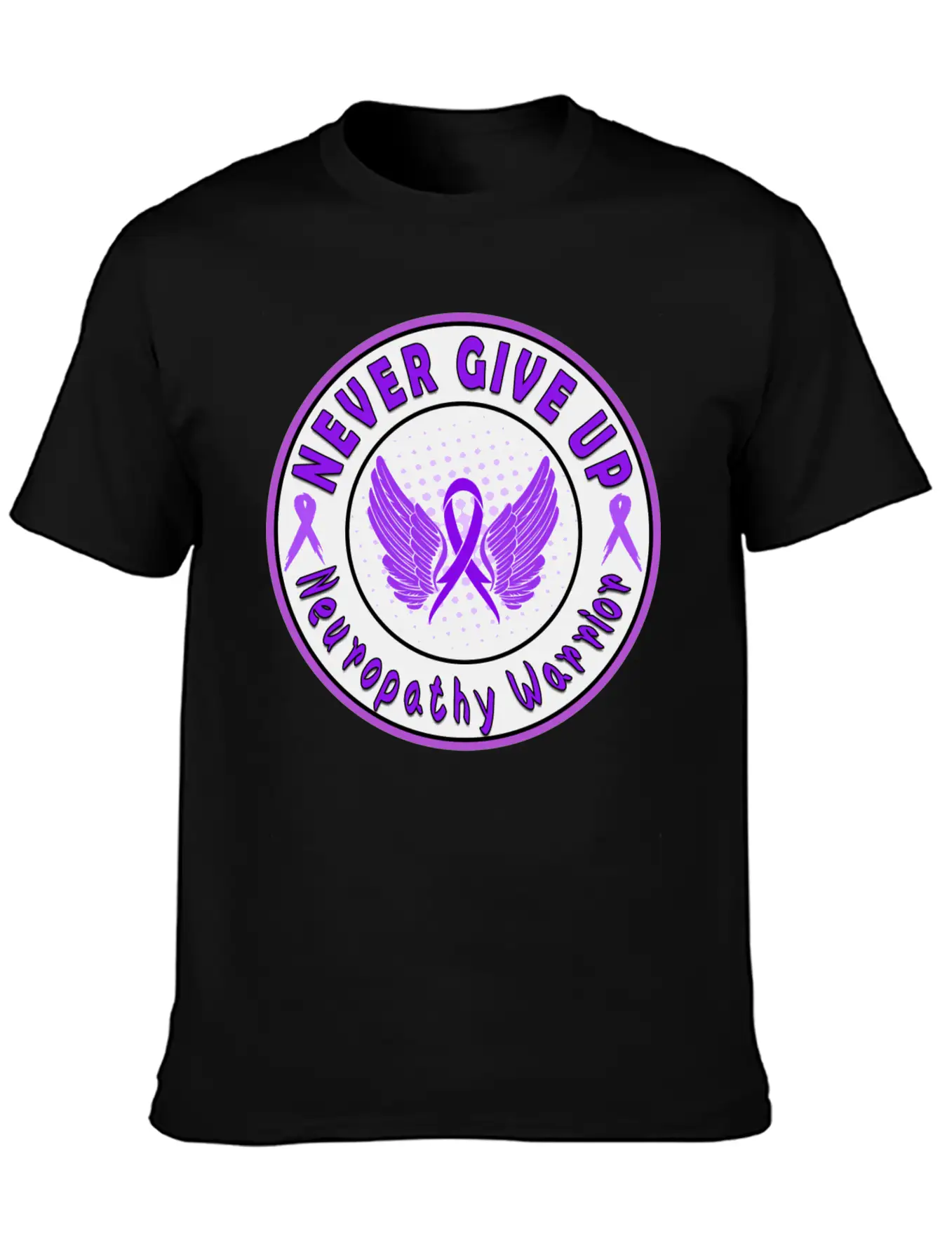 Neuropathy Awareness Unisex Short Sleeve Soft Cotton T-Shirt – Casual Everyday Wear
