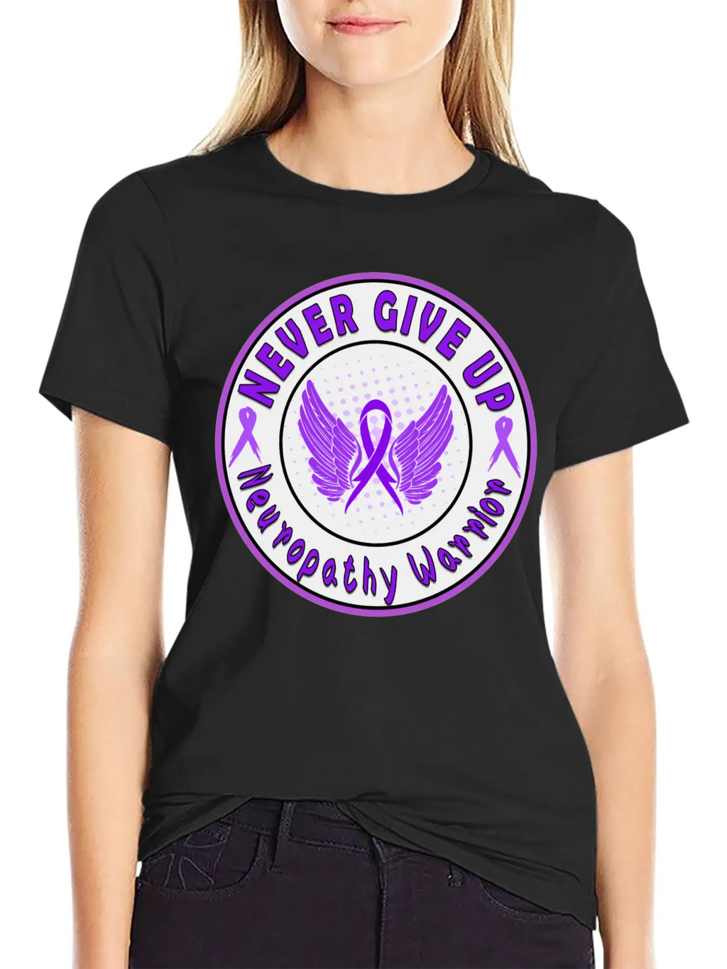 Neuropathy Awareness Unisex Short Sleeve Soft Cotton T-Shirt – Casual Everyday Wear