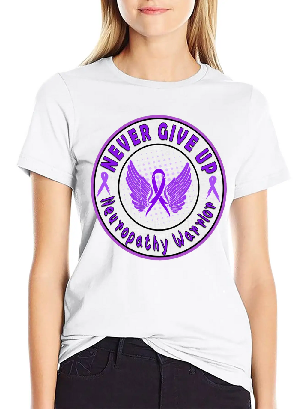 Neuropathy Awareness Unisex Short Sleeve Soft Cotton T-Shirt – Casual Everyday Wear