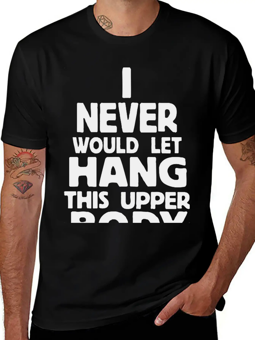 Never Body Hang Unisex Casual T-Shirt – Clean Design For Daily Comfort