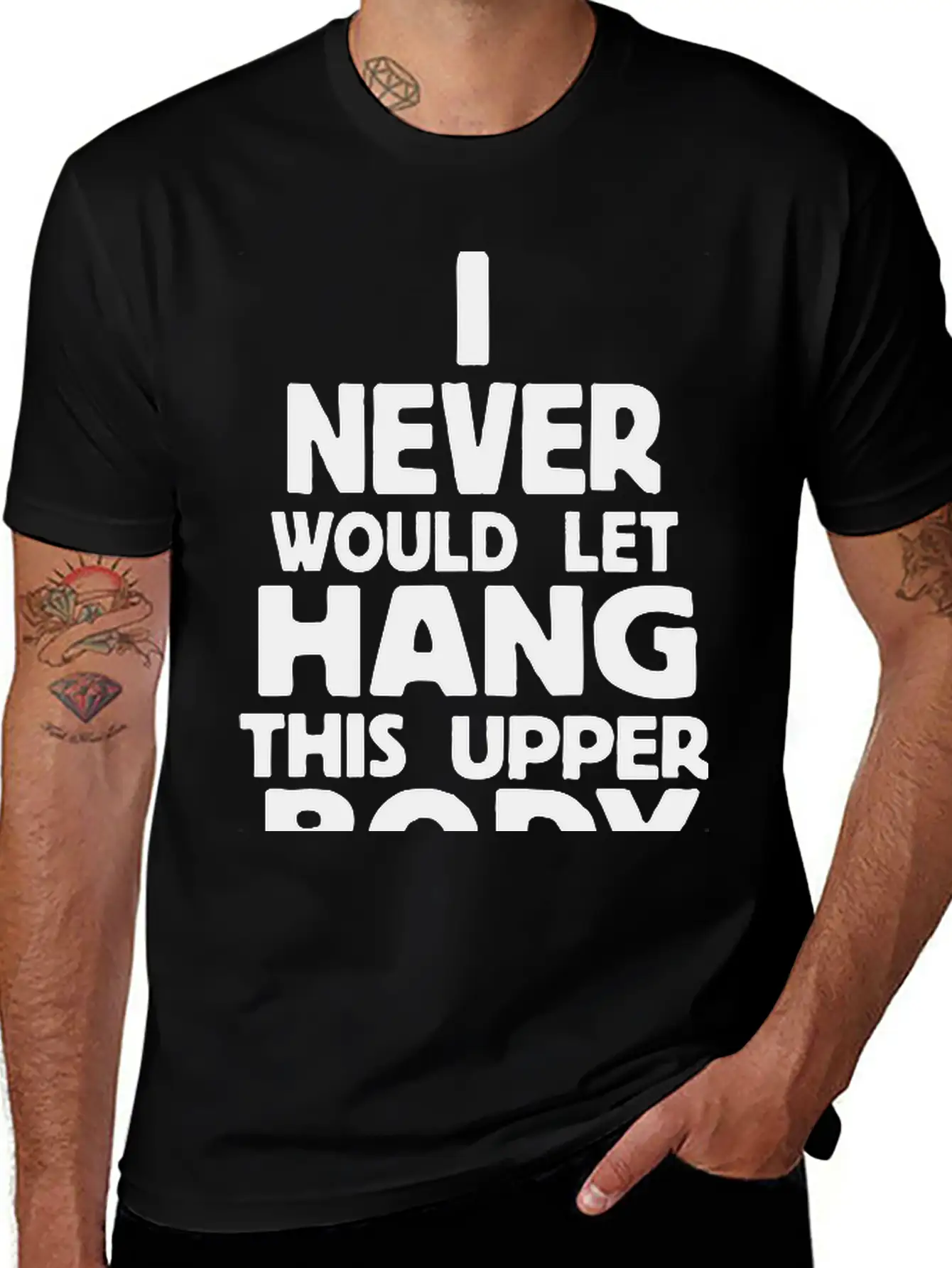 Never Body Hang Unisex Casual T-Shirt – Clean Design For Daily Comfort