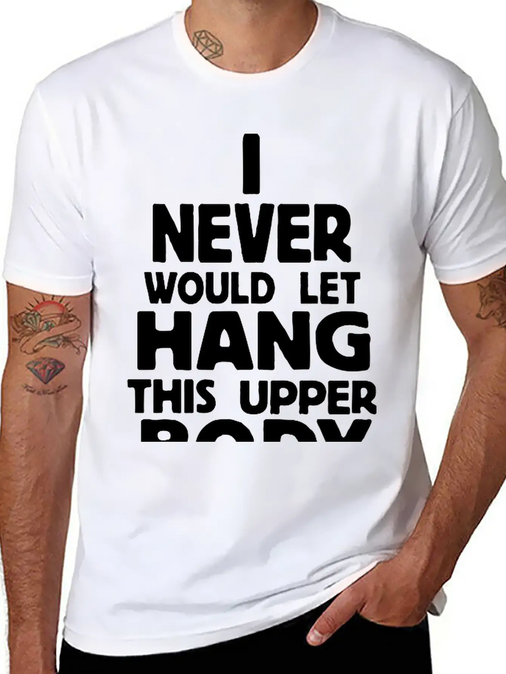 Never Body Hang Unisex Casual T-Shirt – Clean Design For Daily Comfort