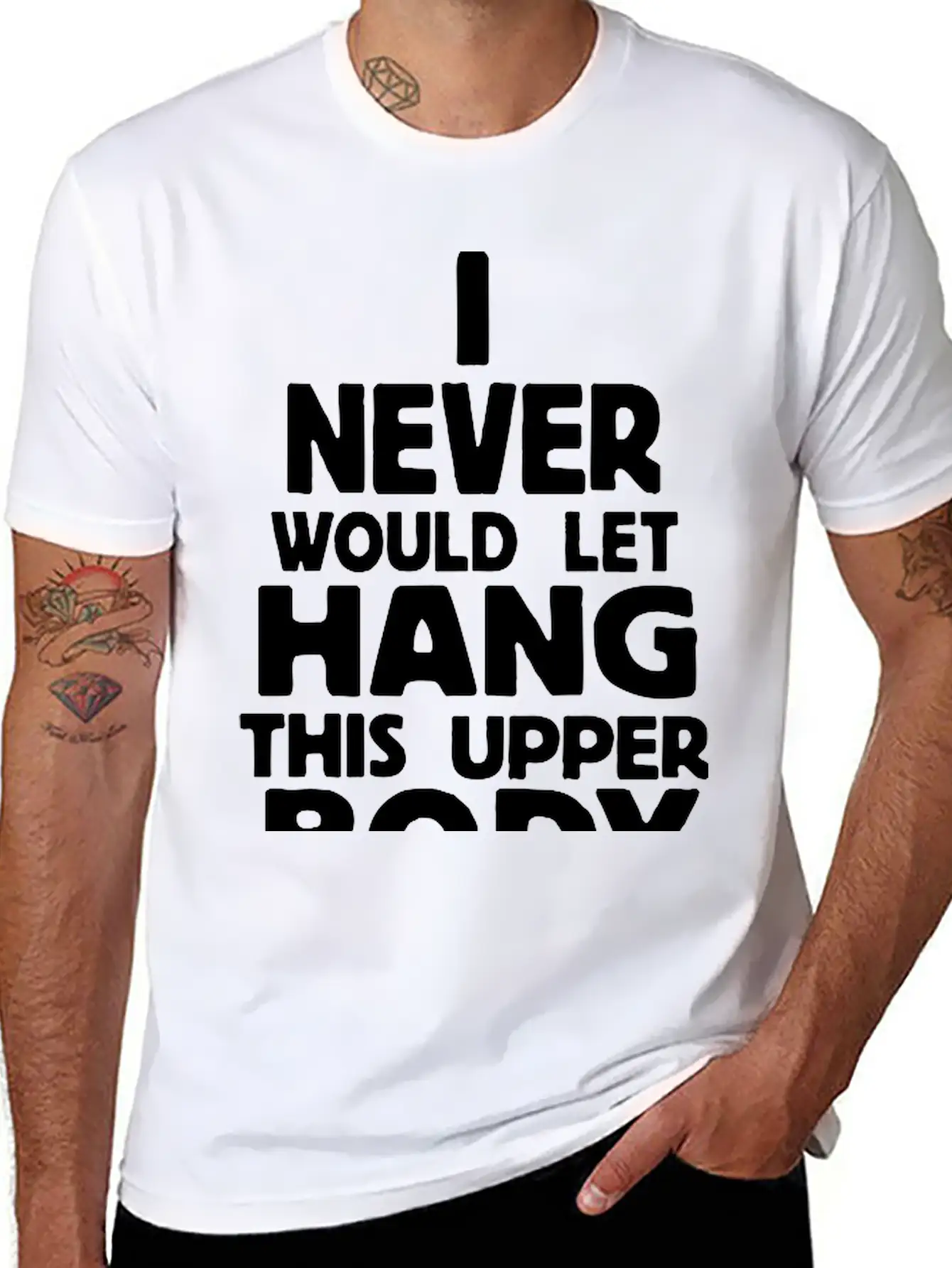 Never Body Hang Unisex Casual T-Shirt – Clean Design For Daily Comfort
