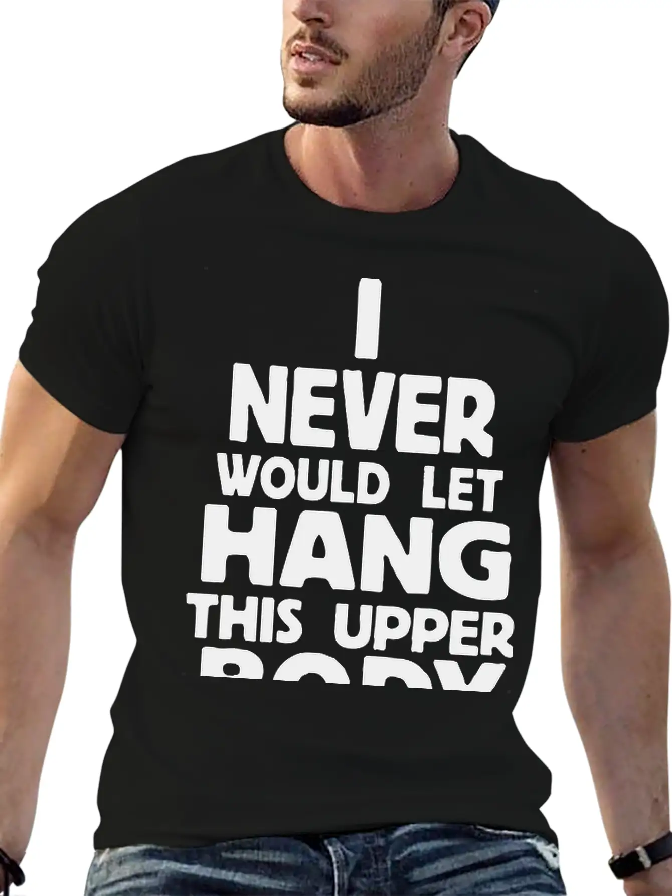 Never Body Hang Unisex Casual T-Shirt – Clean Design For Daily Comfort